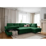 ZADELSET, geribbeld fluweel smaragdgroen thumbnail 6
