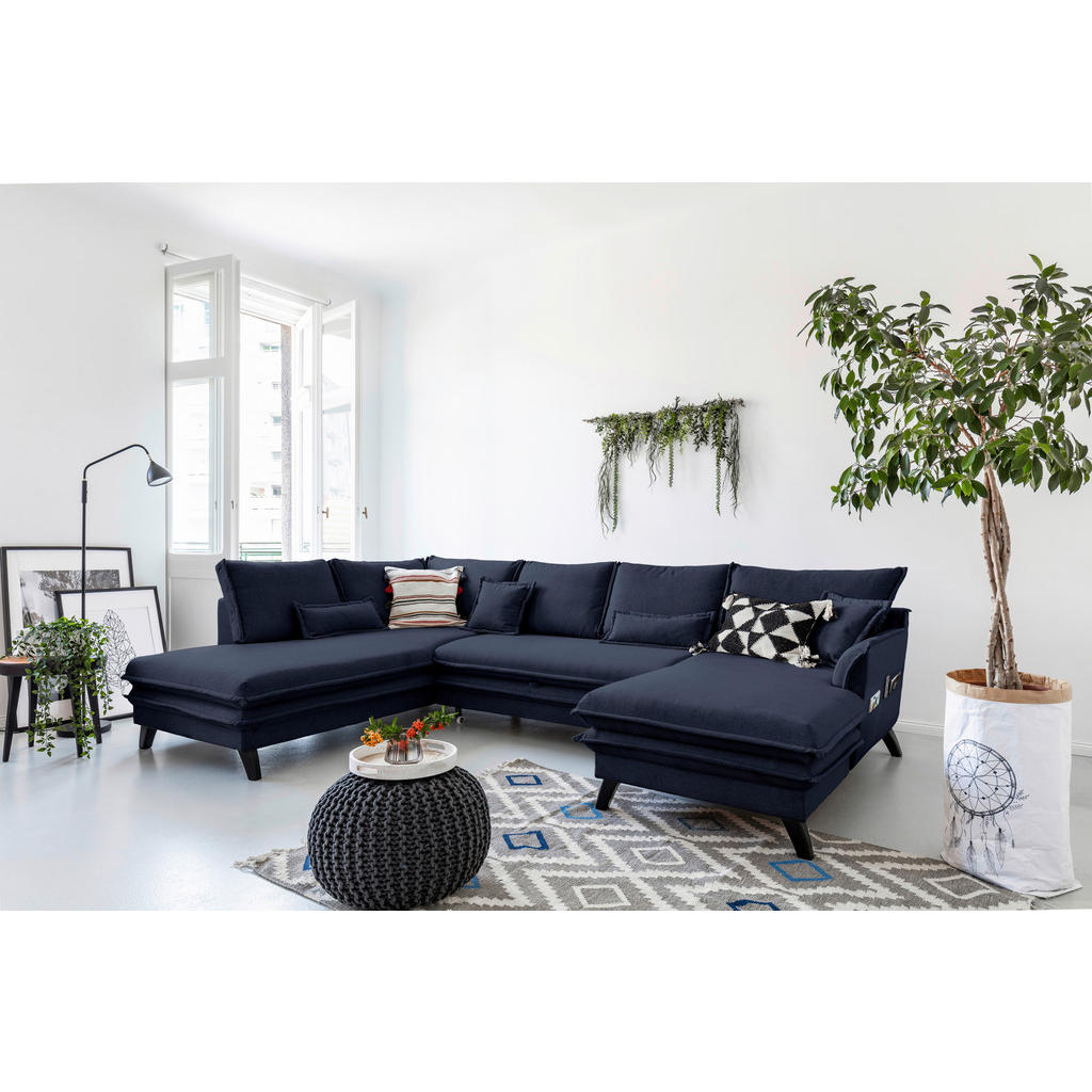 ZADELSET, microvezel donkerblauw