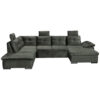 ZADELSET, donkergroen microvelours