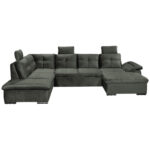 ZADELSET, donkergroen microvelours thumbnail 1