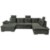 ZADELSET, donkergroen microvelours