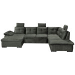 ZADELSET, donkergroen microvelours thumbnail 1