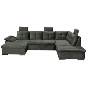 ZADELSET, donkergroen microvelours