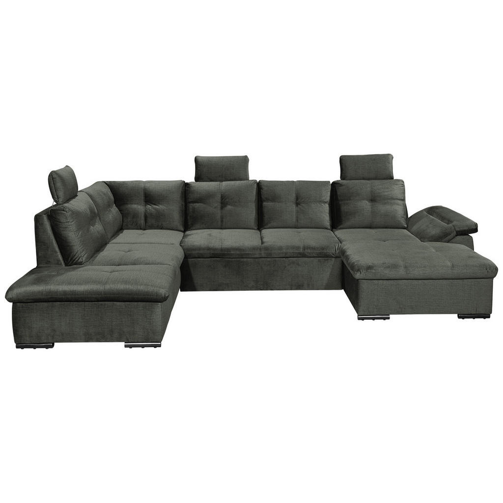 ZADELSET, donkergroen microvelours