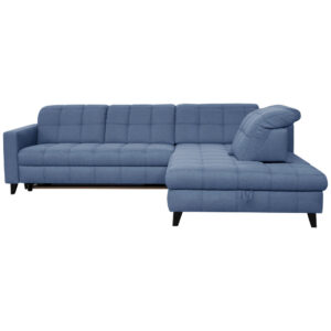 ZADELSET, stof blauw