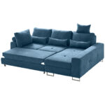 ZADELSET, gladde blauwe stof thumbnail 7