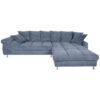 ZITSET, blauw, grijze stof