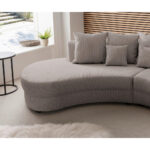 ZITSET, geribbeld fluweel grijsbruin thumbnail 6