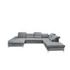 ZITSET, antraciet microvelours