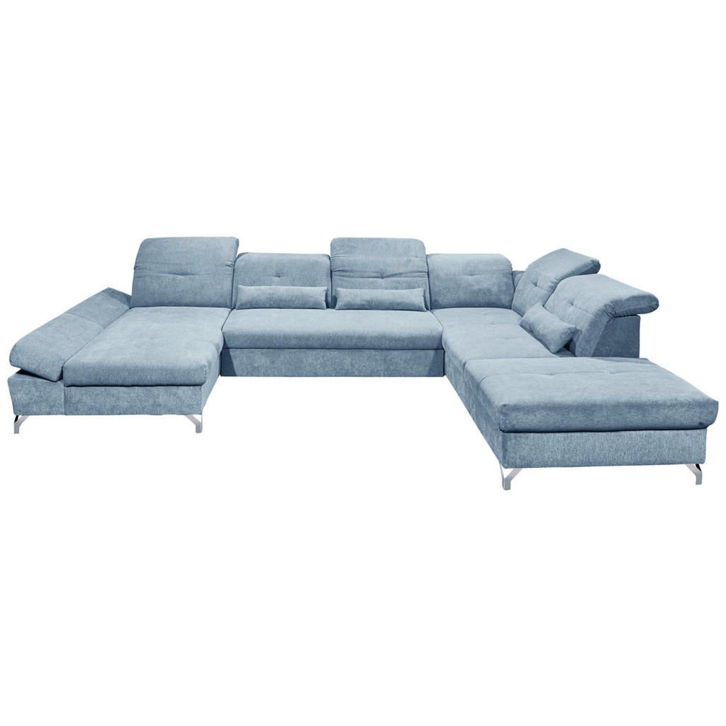 ZADELSET, blauw microvelours
