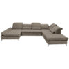 ZITSET, grijsbruin microvelours