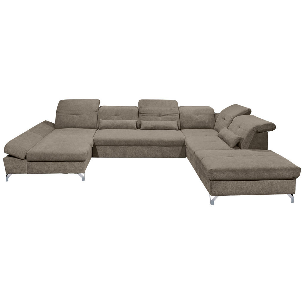 ZITSET, grijsbruin microvelours