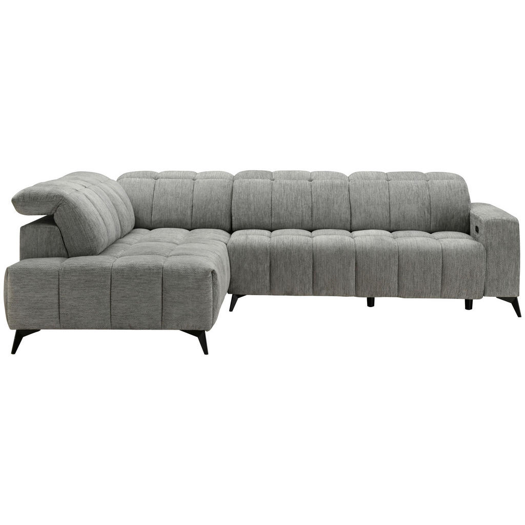 ZADELSET, donkergrijs chenille