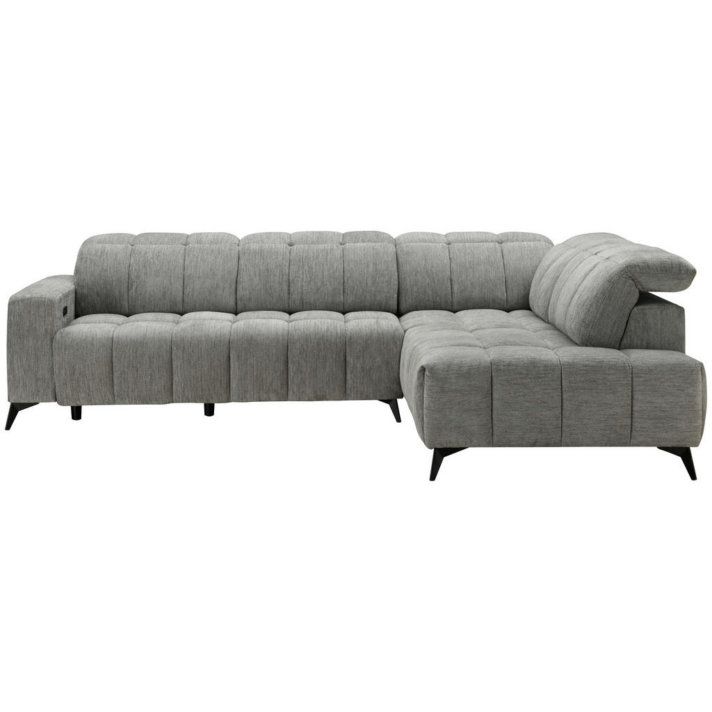 ZADELSET, donkergrijs chenille