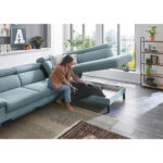 ZITSET, stof turquoise, blauwgrijs thumbnail 4