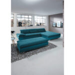 ZADELSET, gladde stof, microvezel blauw, turkoois thumbnail 2
