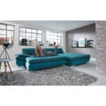 ZADELSET, gladde stof, microvezel blauw, turkoois thumbnail 3