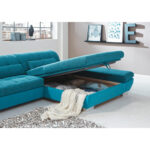 ZADELSET, gladde stof, microvezel blauw, turkoois thumbnail 4