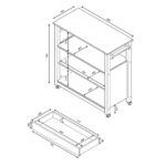 SERVEERWAGEN 85/90,6/40 cm thumbnail 2