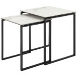 TAFELSET, zwart, wit thumbnail 1
