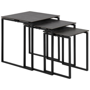 TAFELSETS, 50/55/50 cm zwart