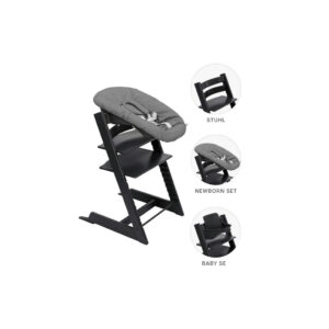 KINDERSTOELENSET Tripp Trapp Bundels 87/65/46 cm zwart