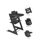 KINDERSTOELENSET Tripp Trapp Bundel 46/79/49 cm zwart thumbnail 1