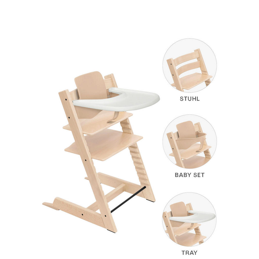 KINDERSTOELENSET Tripp Trapp Bundel 46/79/49 cm natuurlijke kleur