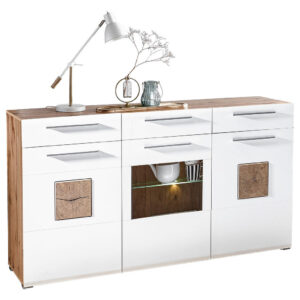 IROKA BORST, wit, eikenkleur