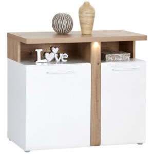 IROKA BORST, eikenkleur, wit