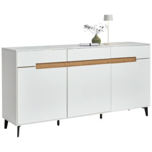 IROKA BORST, zwart, wit, eikenkleur