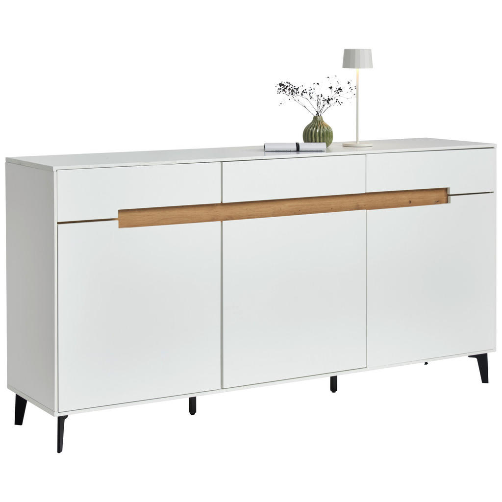 IROKA BORST, zwart, wit, eikenkleur