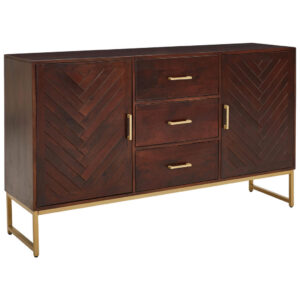 IROKA BORST, gouden kleur, walnootkleur