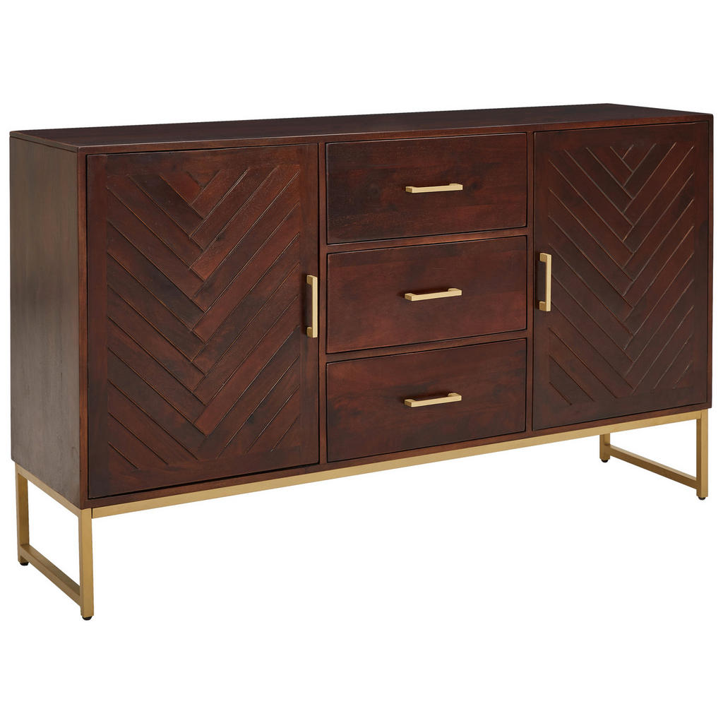 IROKA BORST, gouden kleur, walnootkleur