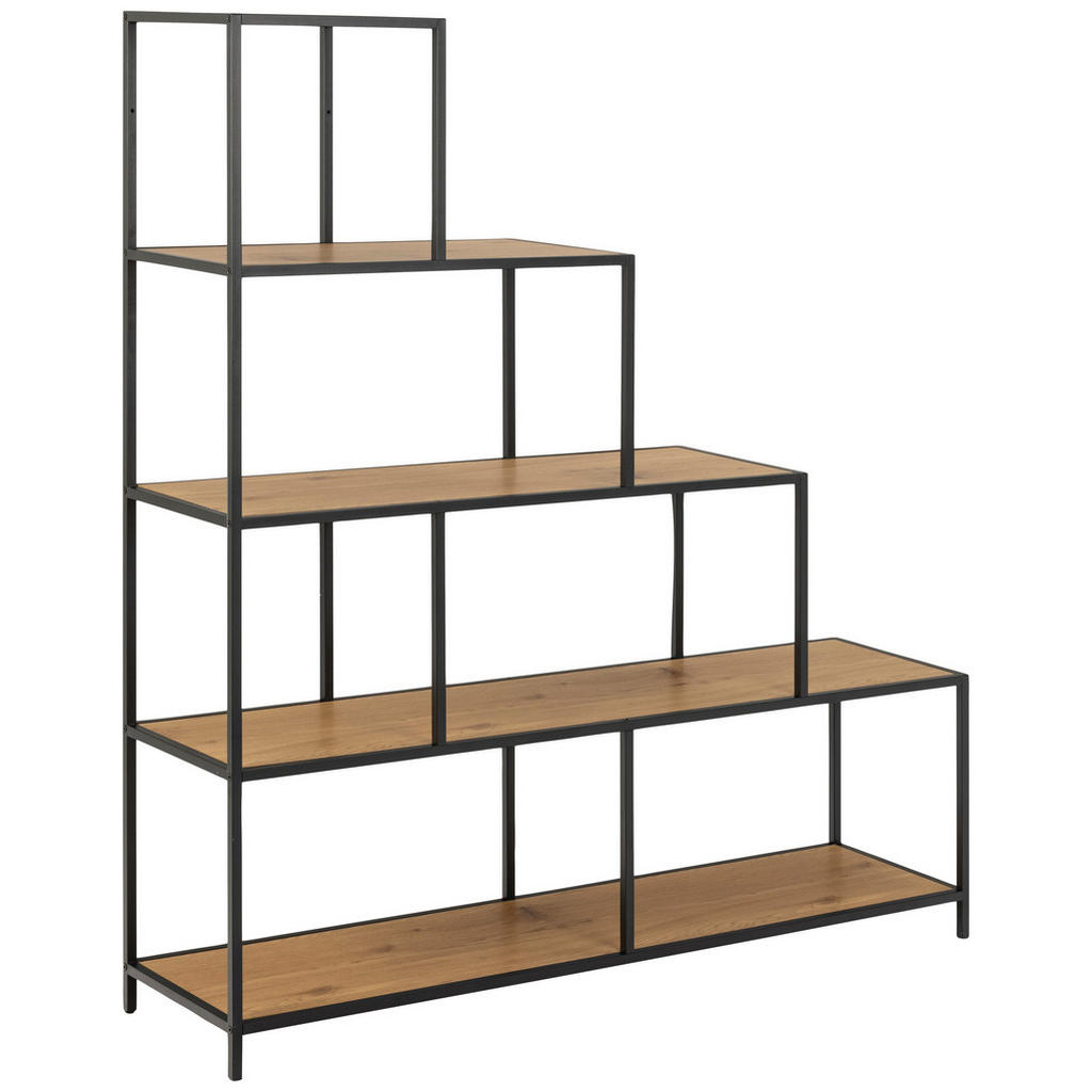 KAMERSSCHEIDING 135/150/35 cm zwart, eikenkleur