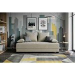 Bank Mia mit Schlaffunktion, wit houten materiaal, textiel thumbnail 2