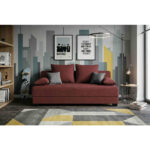 Mia bank met Schlaffunktion, rood houten materiaal, textiel thumbnail 2