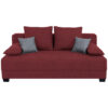 Mia bank met Schlaffunktion, rood houten materiaal, textiel