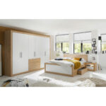 SLAAPKAMER, wit, eikenkleur thumbnail 1