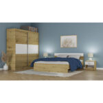 SLAAPKAMER, wit, ambachtelijk eiken thumbnail 1