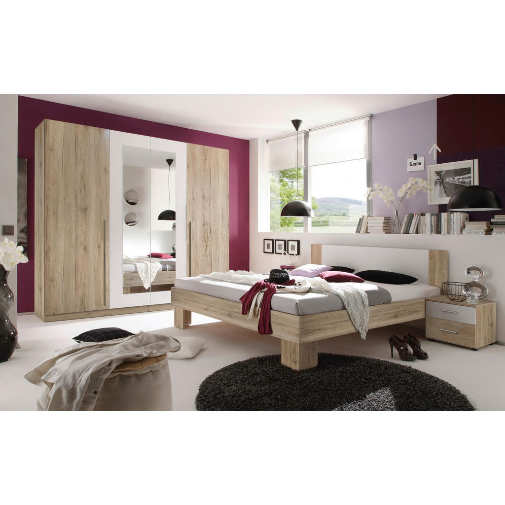 SLAAPKAMER, wit, sanremo eik