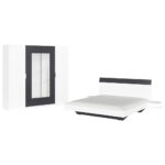 SLAAPKAMER, wit, donkergrijs thumbnail 1