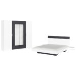 SLAAPKAMER, wit, donkergrijs thumbnail 1