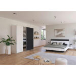 SLAAPKAMER, wit, donkergrijs thumbnail 2