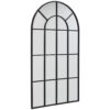 WANDSPIEGEL, 100/180/3 cm metaal, glas, houtmateriaal