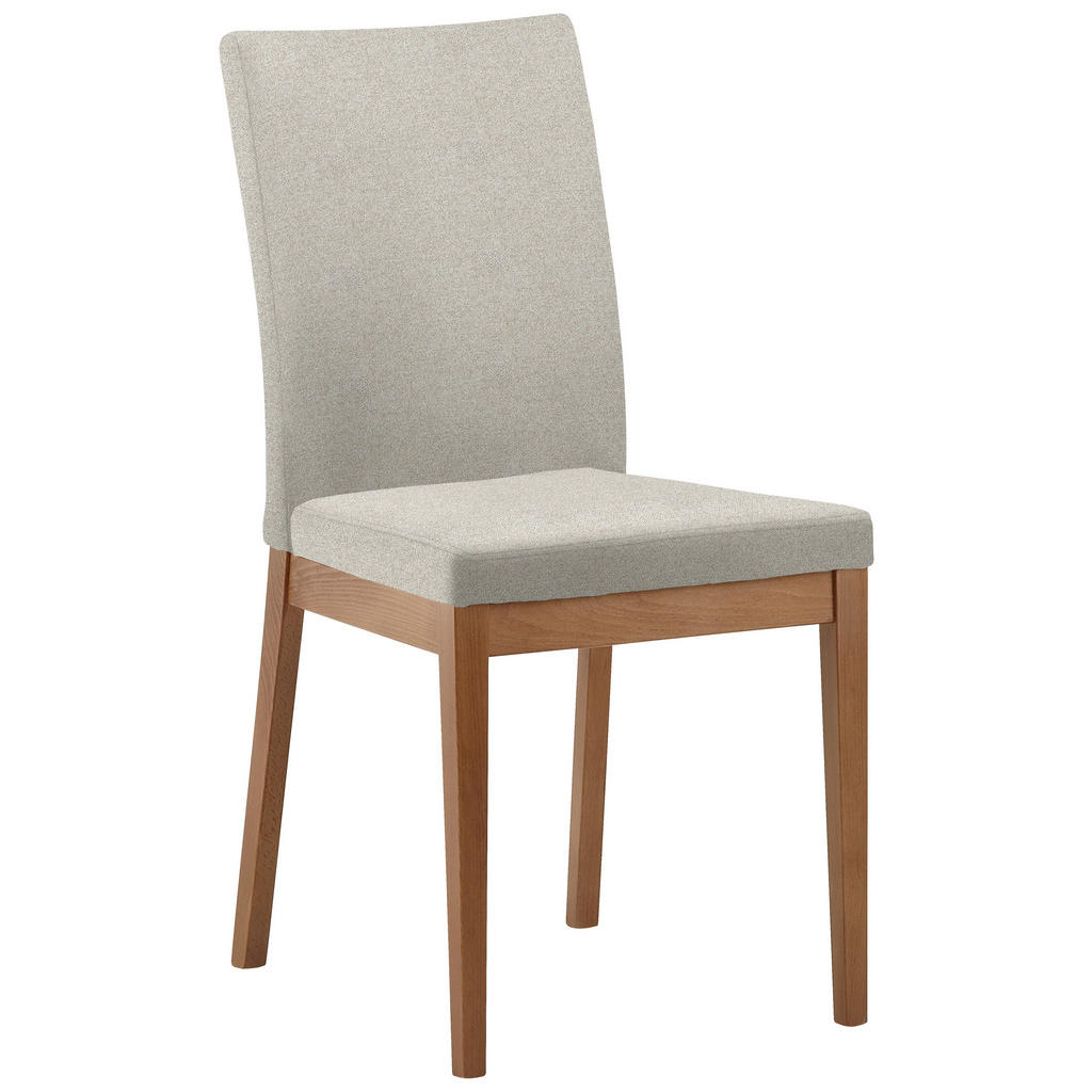 STOEL, hout, textiel, eikenkleur, gebakken kleur