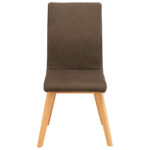 STOEL, hout, textiel bruin thumbnail 2
