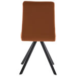 STOEL, metaal, textiel zwart, cognac kleuren thumbnail 5