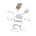 HOGE STOEL Lemo 4 in 1 Set 56/54,5/81,5 cm wit thumbnail 1