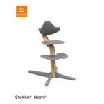 EETKAMERSTOEL NOMI STOEL EIKEN 52/83,50/59 cm grijs, eikenkleur thumbnail 1